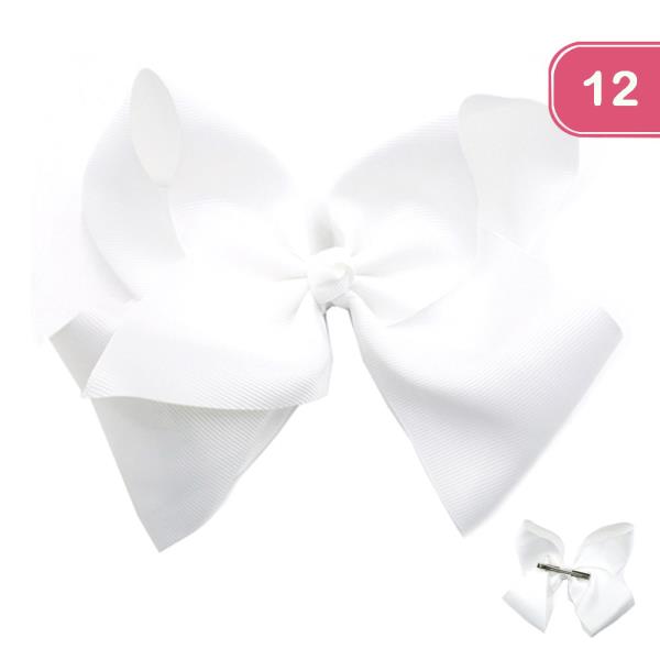 RIBBON HAIR BOW (12 UNITS)