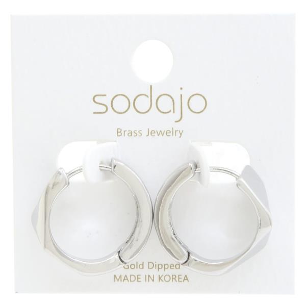 SODAJO GOLD DIPPED HOOP EARRING