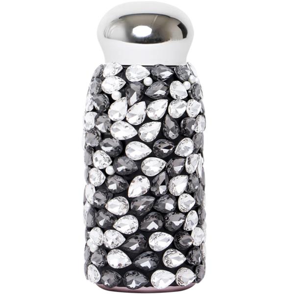 BEJEWELED TEAR GEM BLING STAINLESS STEEL INSULATED VACCUM FLASK WATER BOTTLE