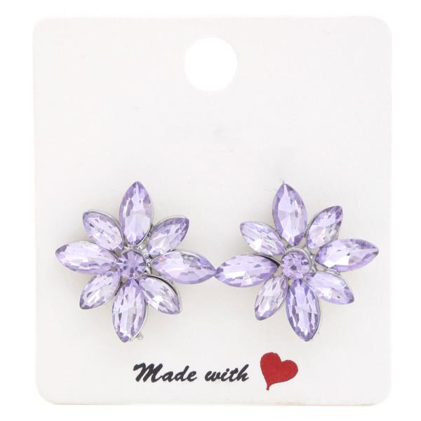 CRYSTAL GEMSTONE PARTY POST EARRING