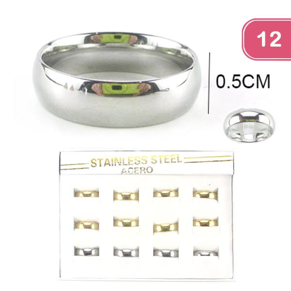 STAINLESS STEEL ACERO RING (12 UNITS)