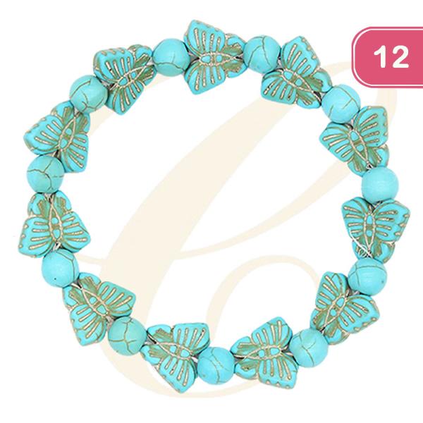 BUTTERFLY STRETCH BRACELET (12 UNITS)