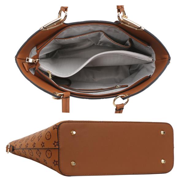 3IN1 DESIGN HANDLE BAG W CROSSBODY AND WALLET SET