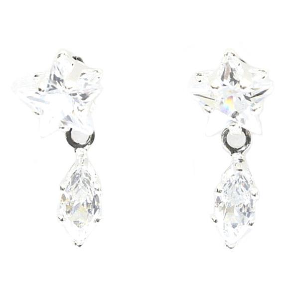 RHINESTONE & CRYSTAL STONE DANGLE EARRING