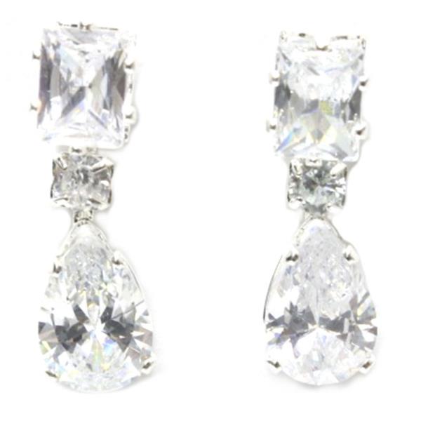 TEARDROP RHINESTONE CRYSTAL STONE EARRING