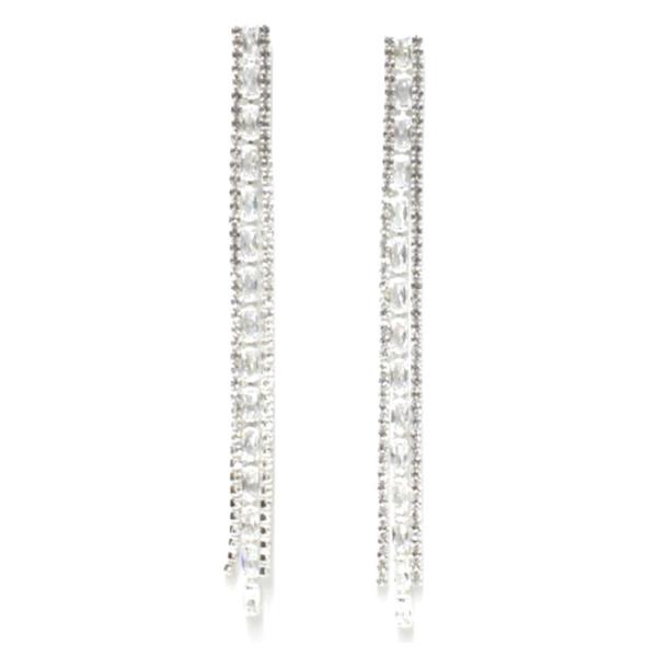 RHINESTONE DROP EARRING