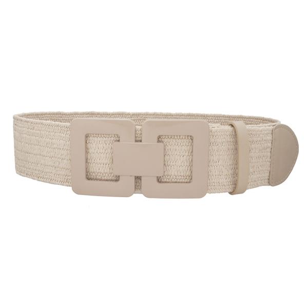 PLUS COLOR COATED CLASP ELASTIC STRAW BELT