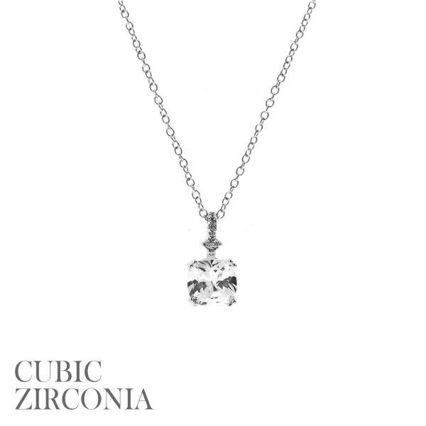 CZ PENDANT NECKLACE