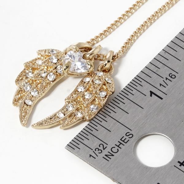 GOLD DIPPED CZ WING NECKLACE