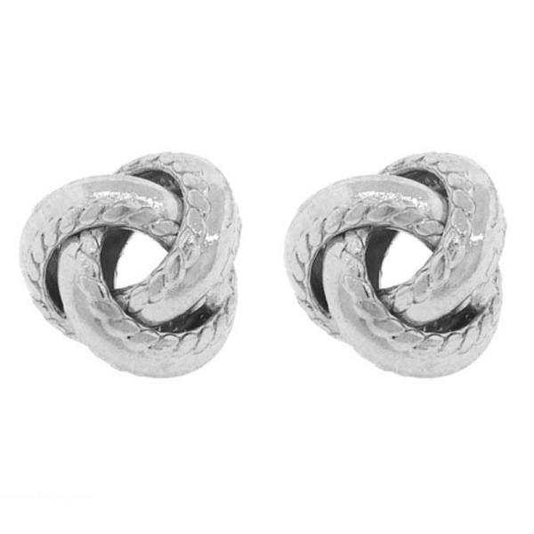 METAL KNOT POST EARRING