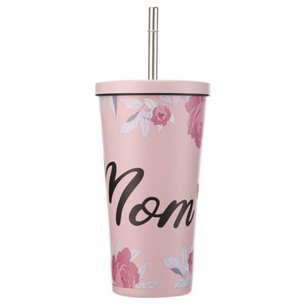 MOM TUMBLER WITH STRAW