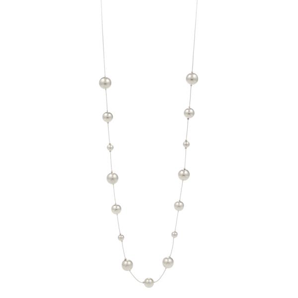 METAL BALL STATION LONG NECKLACE