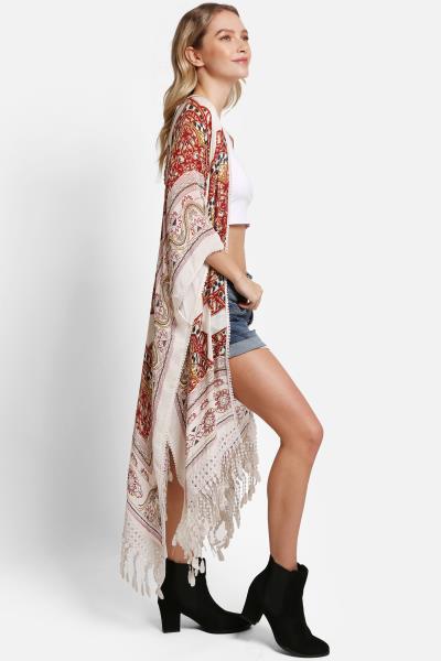 MANDALA COVER UP WITH TASSELS