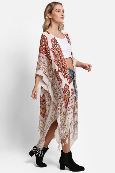 MANDALA COVER UP WITH TASSELS