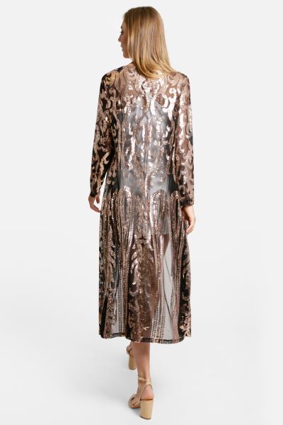SEQUINED LONG COVER UP