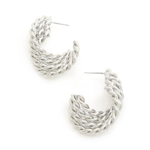 SDJ BRAIDED METAL EARRING