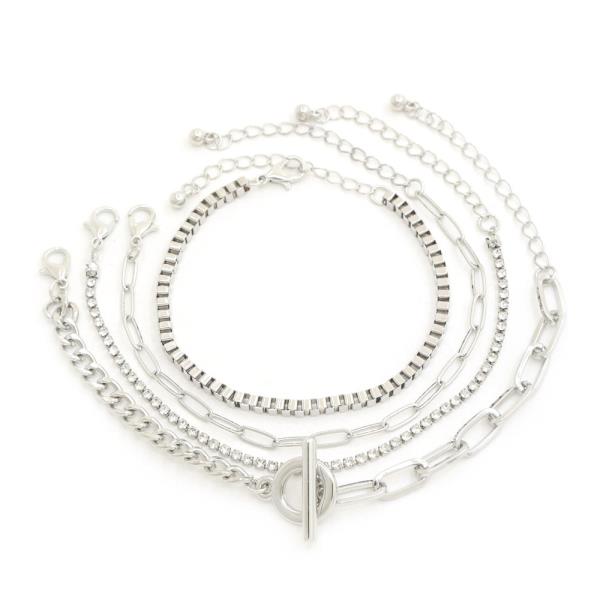 SDJ METAL ASSORTED BRACELET SET