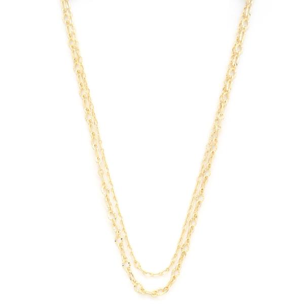 SODAJO DANITY LINK GOLD DIPPED LAYERED NECKLACE