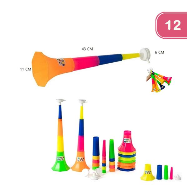 4 SECTION TOY HORN (12 UNITS)