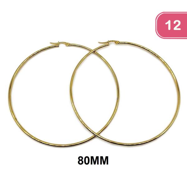 HOOP EARRING (12 UNITS)