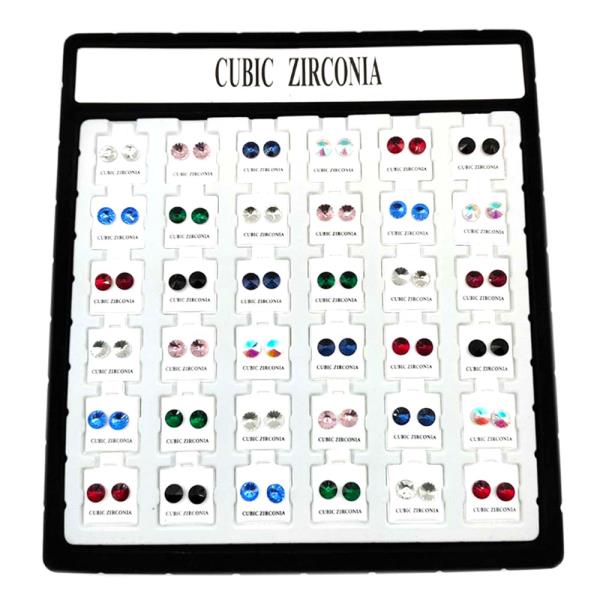 CUBIC ZIRCONIA (36 UNITS)