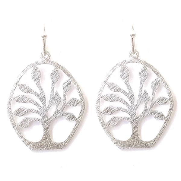 WESTERN STYLE STONE TREE DANGLE EARRING