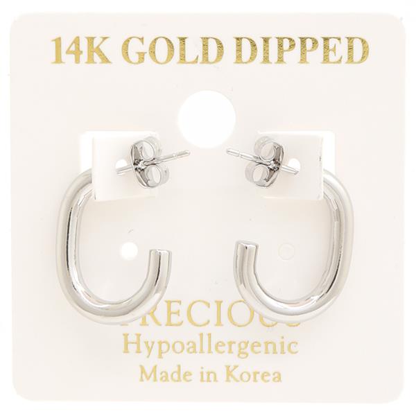 14K GOLD DIPPED HOOP EARRING