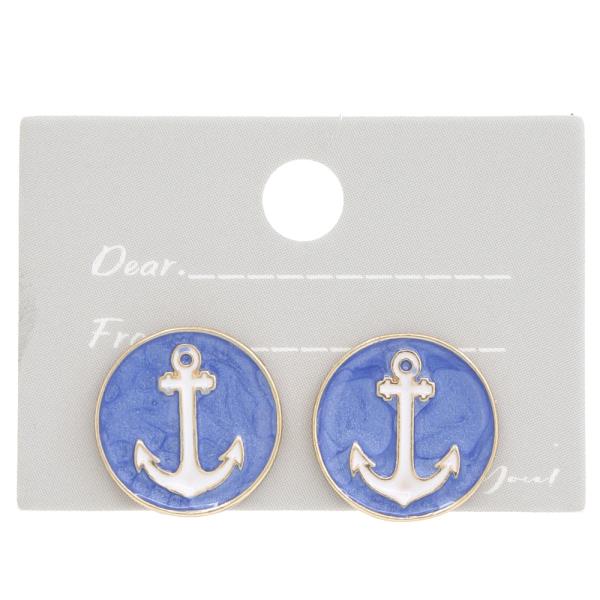 ROUND ANCHOR EARRING