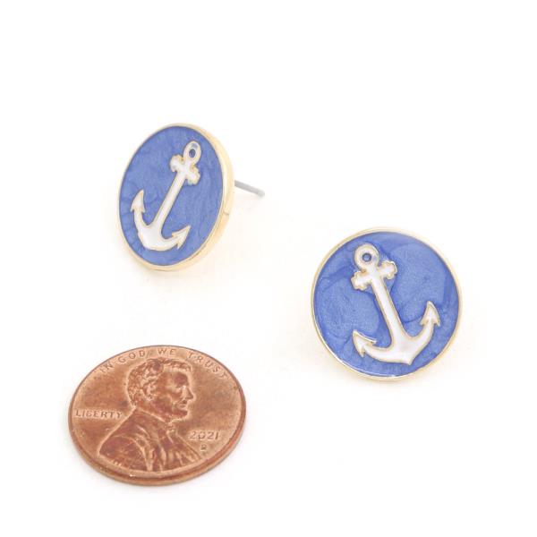 ROUND ANCHOR EARRING