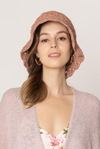 STRAW BUCKET HAT