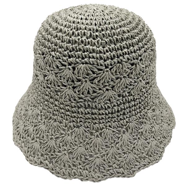 STRAW BUCKET HAT