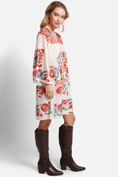 ABSTRACT COVER UP DRESS