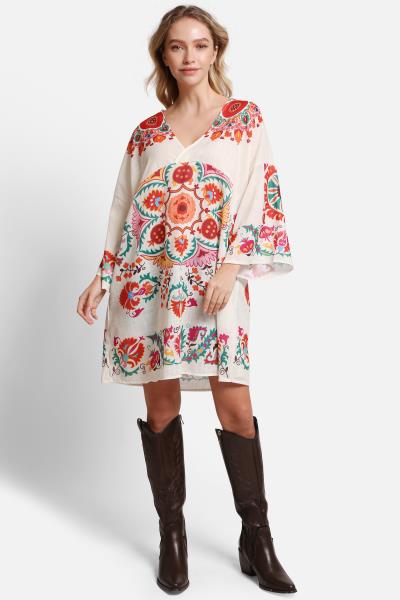 ABSTRACT COVER UP DRESS