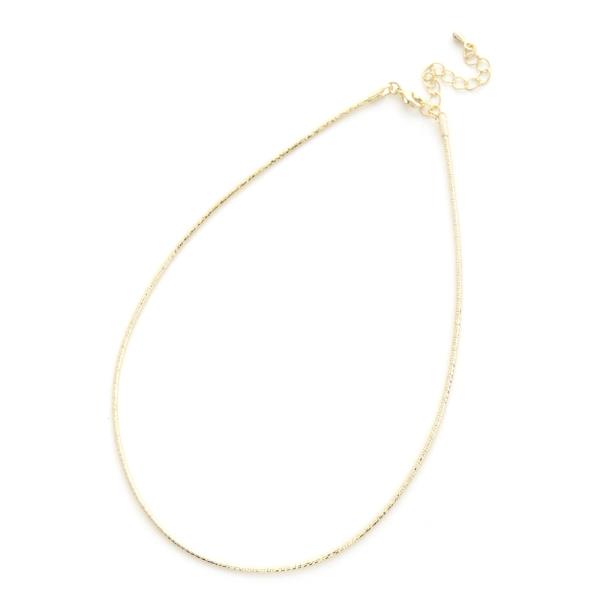 SODAJO METAL GOLD DIPPED NECKLACE