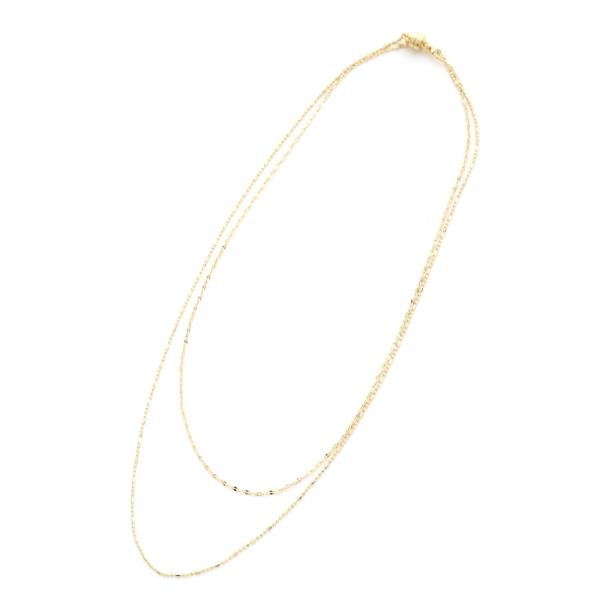 SODAJO GOLD DIPPED LAYERED MAGNETIC NECKLACE