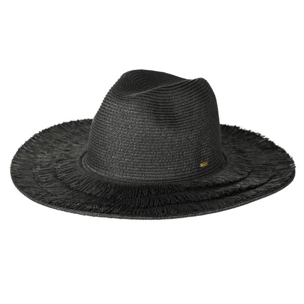 CC FRINGE BRIM PANAMA HAT