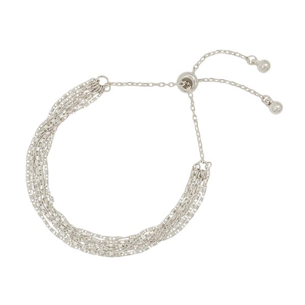 7 ROWS SQUARE FLAT CH ADJUSTABLE BRACELET