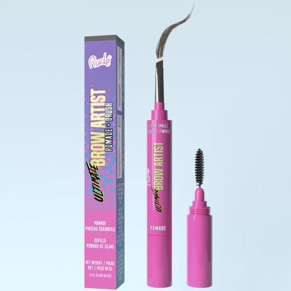 RUDE ULTIMATE BROW ARTIST POMADE AND BRUSH - Taupe
