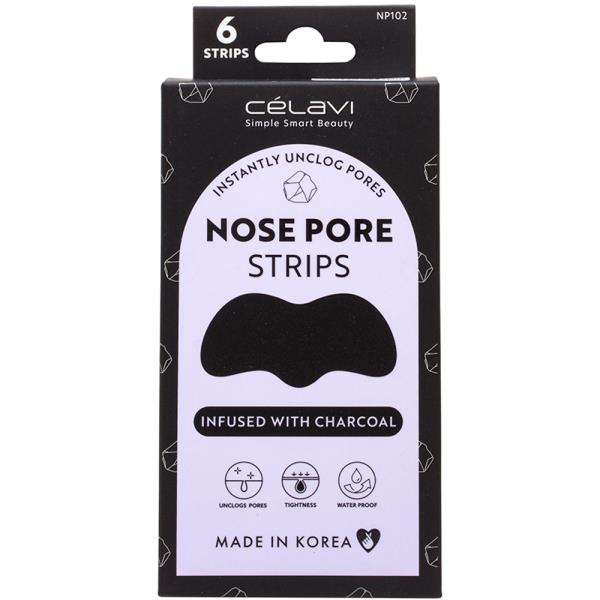 NOSE PORE 6 STRIPS INFUSED WITH CHARCOAL