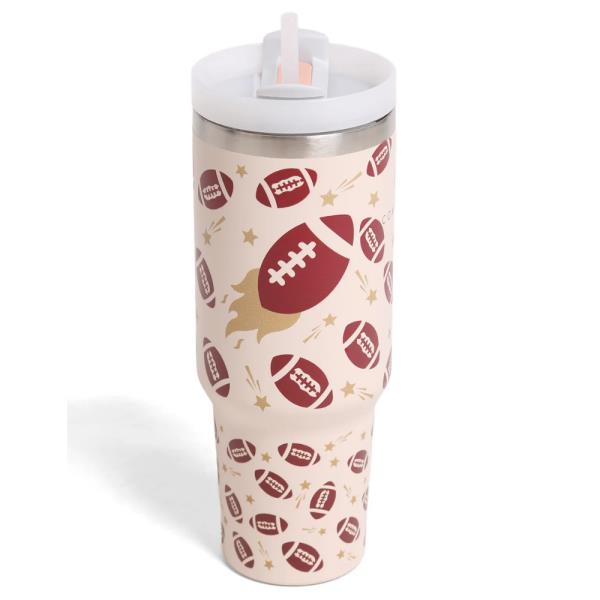 COMFYLUXE FOOTBALL TUMBLER