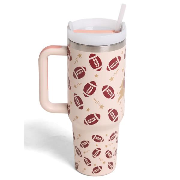 COMFYLUXE FOOTBALL TUMBLER