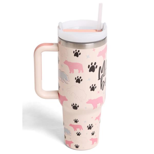 COMFYLUXE MAMA BEAR & PAW PRINTS TUMBLER