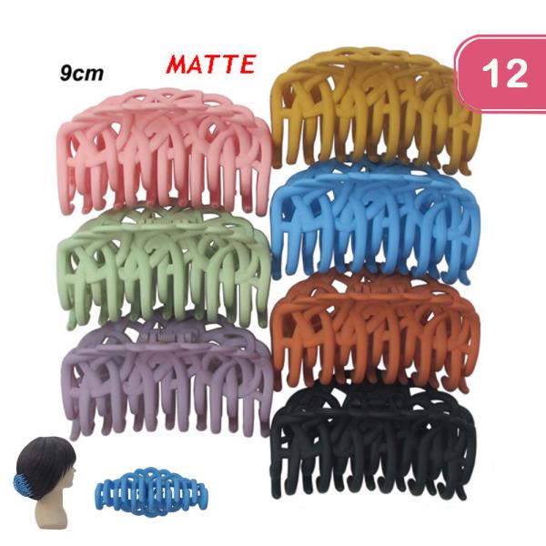 MATTE HAIR CLIP (12 UNITS)