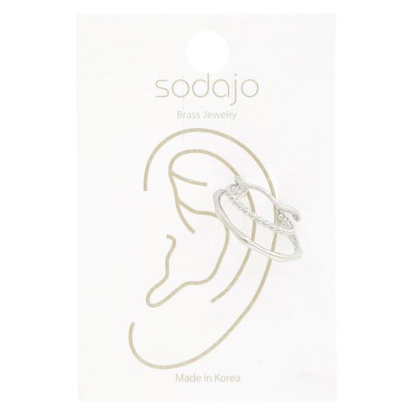 SODAJO DOUBLE HOOP METAL EAR CUFF