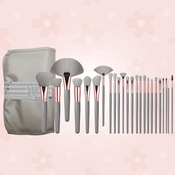 NATURE COLLECTION TIME TO SPRING 24 PC MAKEUP BRUSH SET