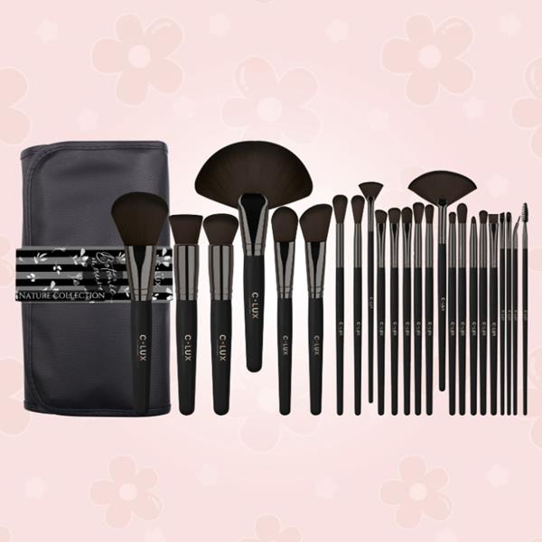 NATURE COLLECTION BLOOMING MOOD 24 PC MAKEUP BRUSH SET