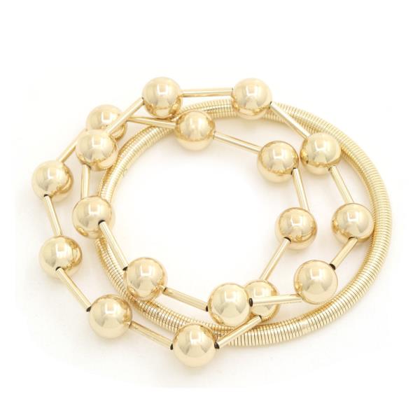 METAL BALL STRETCH BRACELET SET