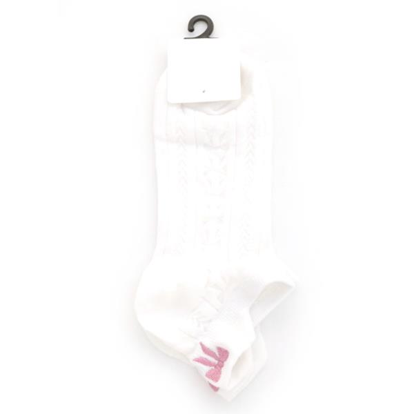 EMBROIDERED BOW SHORT SOCK