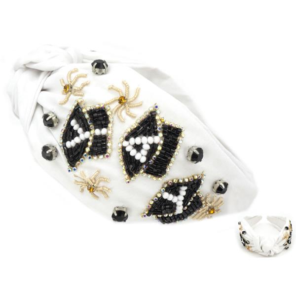 SEED BEAD GRADUATION CAP HEADBAND