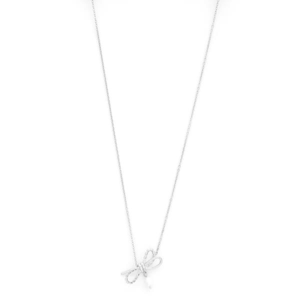 BOW CHARM METAL NECKLACE